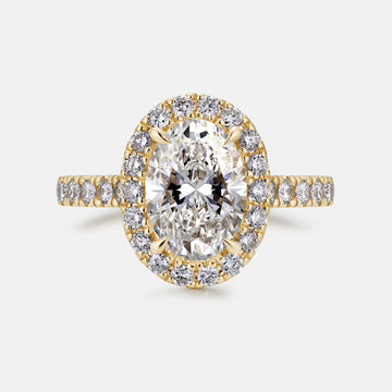 More Than Halo Oval Cut