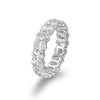 Oval-cut Shared Prong Eternity Ring (4CTW+)