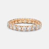 Round Cut Shared Prong Eternity Ring