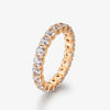 Round Cut Shared Prong Eternity Ring