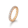 Round Cut Shared Prong Eternity Ring