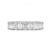 Emerald Cut Shared Prong Eternity Ring (4CTW+)