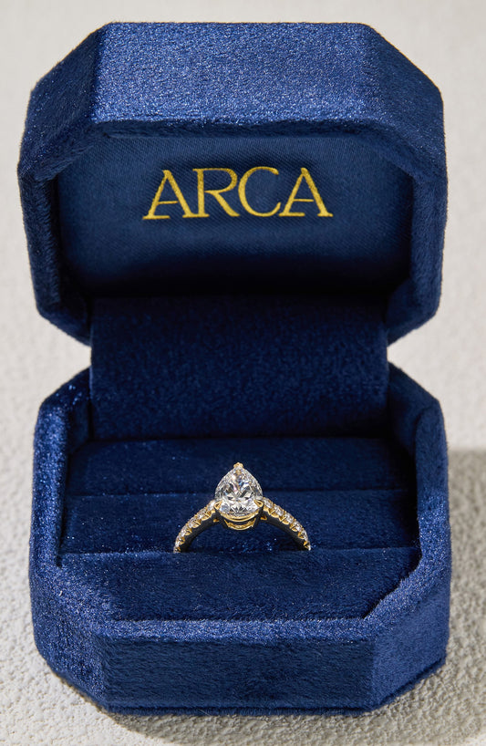 2.03CT More Than Pear Cut in 14K Yellow Gold