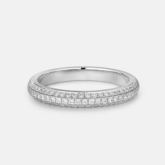Half Pavé Ring