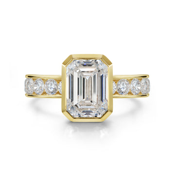 Bezel Infinity Emerald Cut