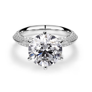 3.02CT Certete Infinity Round Cut in 14K White Gold