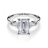 3.09CT Exist Emerald Cut in 14K White Gold