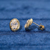 Intertwined Oval Studs