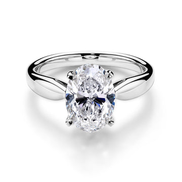 1.53CT Merge Oval Cut in 18K White Gold