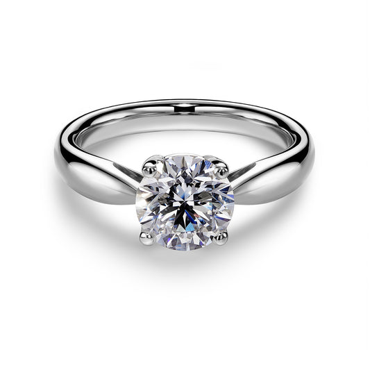 3.02CT Merge Round Cut in 14K White Gold