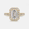 More Than Halo Emerald Cut