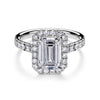 More Than Halo Emerald Cut