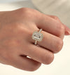 More Than Halo Emerald Cut