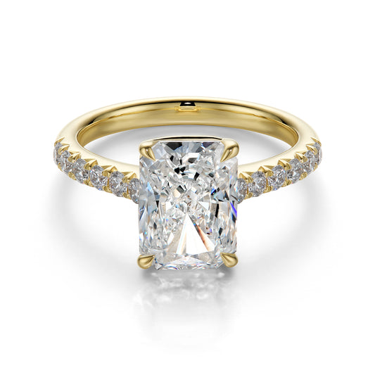 3.06 CT More Than Radiant Cut in 18K Yellow Gold