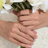 Round Cut Shared Prong Eternity Ring