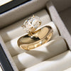 Curved Chunky Ring Oval Cut