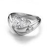 Curved Chunky Ring Asymmetric Pear