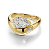 Curved Chunky Ring Asymmetric Pear
