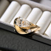 Curved Chunky Ring Asymmetric Pear