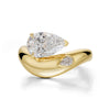 Curved Chunky Ring Asymmetric Pear