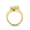 Curved Chunky Ring Asymmetric Pear