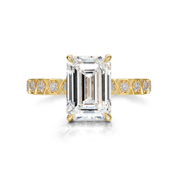Honeycomb Emerald Ring