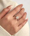 Honeycomb Emerald Ring