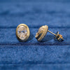 Sunburst Oval Stud