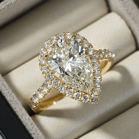 More Than Pear Engagement Ring | The Customized Perfect Proposal Ring - Diamond’s Bird