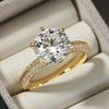Certate Encrusted Engagement Ring | Engraved with Your Love- Diamond’s Bird