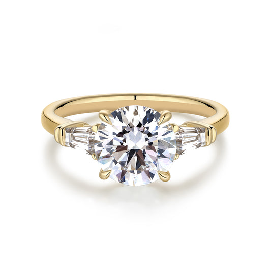 2.01 CT Exist Round Cut in 14K Yellow Gold