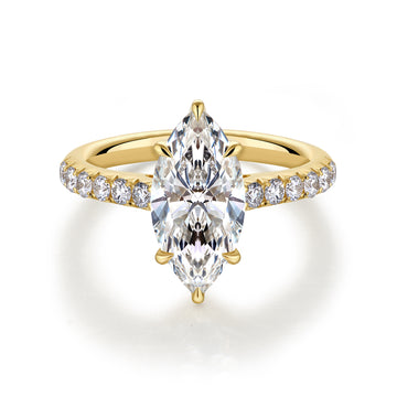 2.08CT More Than Marquise Cut in 14K Yellow Gold