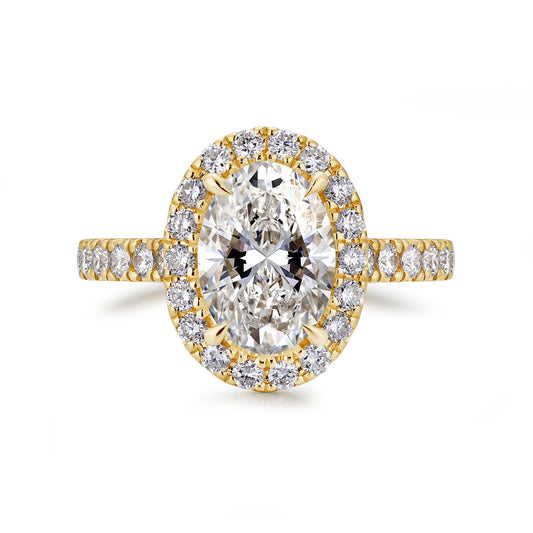 More Than Halo Oval Cut