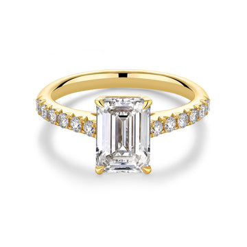 1.61CT More Than Emerald Cut in 14K Yellow Gold