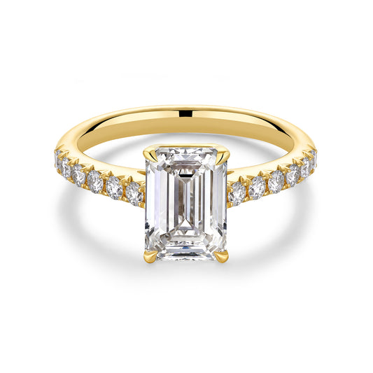 2.08 CT More Than Emerald Cut in 14K Yellow Gold