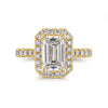 More Than Halo Emerald Cut