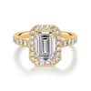 More Than Halo Emerald Cut