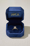 3.02CT Certate Long Cushion Cut in 18K Yellow Gold
