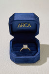 3.01CT More Than Princess Cut in 18K Yellow Gold