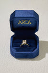 3.10CT Certate Emerald Cut in 18K Yellow Gold