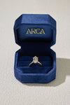 3.01CT Certate Marquise Cut in 18K Yellow Gold