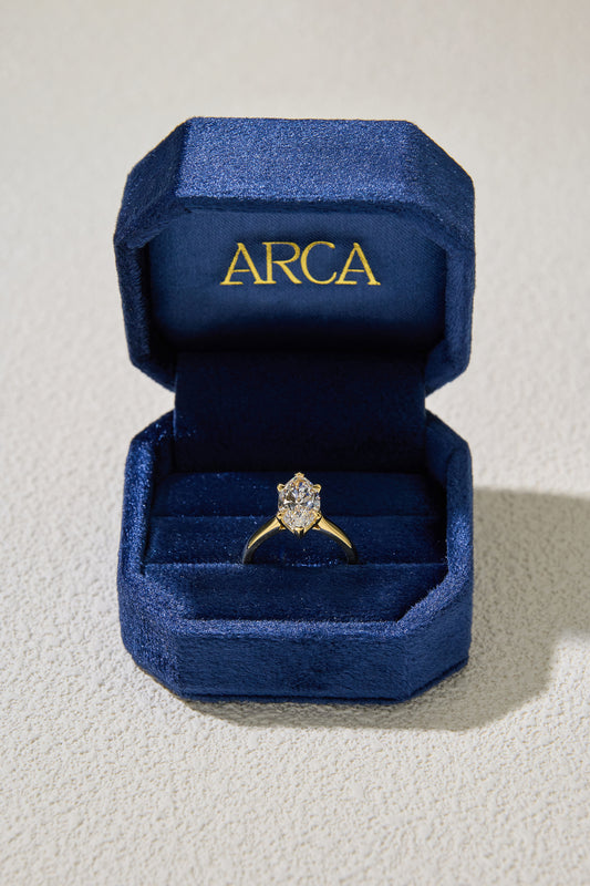 3.01CT Certate Marquise Cut in 18K Yellow Gold
