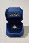 3.13CT Merge Infinity Pear Cut in 14K Yellow Gold