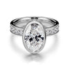 Bezel Infinity Oval Cut