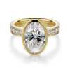 Bezel Infinity Oval Cut