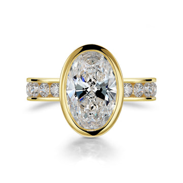 Bezel Infinity Oval Cut