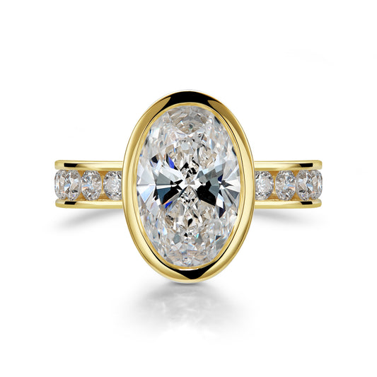 Bezel Infinity Oval Cut