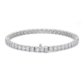 Classic 4-Prong Round Tennis Bracelet
