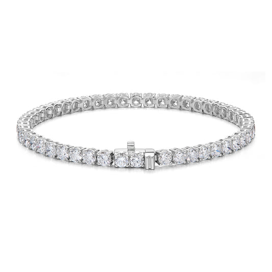 Classic 4-Prong Round Tennis Bracelet