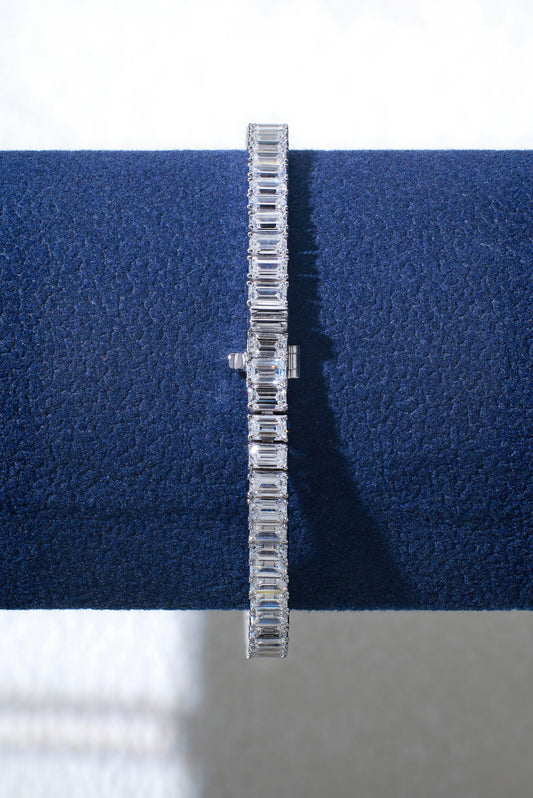 Classic 4-Prong Emerald Tennis Bracelet